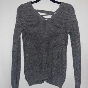 Grey knit sweater